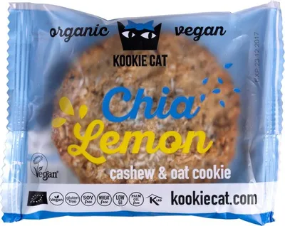 Productafbeelding van Kookie Cat Chia lemon  (50 gr)