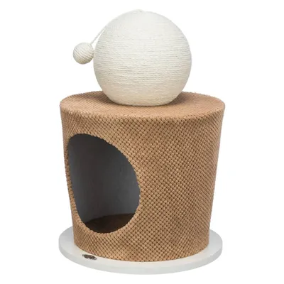 Image de TRIXIE Niche pour chats avec balle à gratter 36x50 cm Taupe