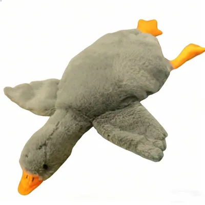 Produktbild von Kuschelgans Plüschtier 90 cm – Weiches Gänse Kissen Kuscheltier Grau
