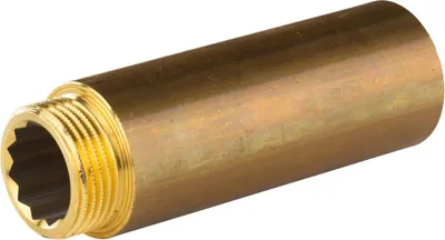 Produktbild von Messing Gewinde-Fitting Hahnverlängerung IG/AG 1' (DN 25) Länge 100 mm - schwere Ausführung