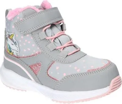 Produktbild von Kinder Winterstiefel Softshell wasserdicht warm gefüttert mit Klettverschluss rutschfest & leicht | American Club Rl9222 Grau 31