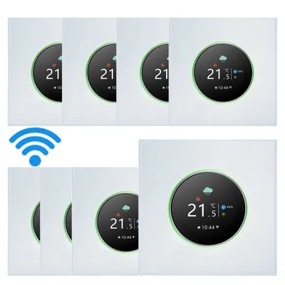 Produktbild von 8X WiFi Smart Thermostat Temperaturregler Woechentlich programmierbare Tastensteuerung/Mobile APP/Sprachsteuerung  fuer 5A Wasser- oder Gasboiler