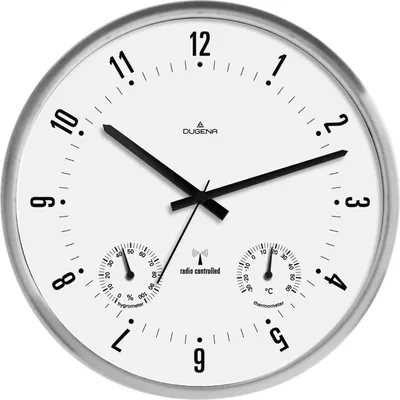 Obrázok produktu pre Dugena 4277430 Rádiom riadené nástenné hodiny