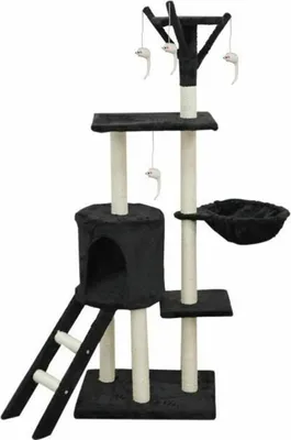 Produktbild von Kratzbaum für Katzen Jipsy 50 x 35 x 138 cm Schwarz