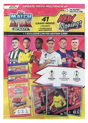 Zdjęcie produktu dla Liga Mistrzów 2023/24 - Karty kolekcjonerskie - 1 aktualizacja Mega Multipack #1 NEW SIGNINGS