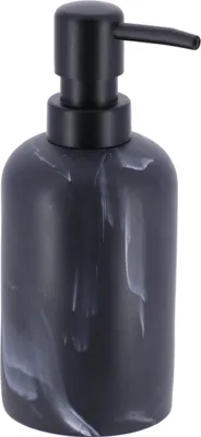 Produktbild von Seifenpumpe/Seifenspender - grau - Marmoroptik - Kunststoff - 300 ml