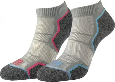 Obrázok produktu pre 1000 Mile - Dámske členkové ponožky (2-pack) CS229 (39,5 EU - 42 EU) (Silver/Grey)