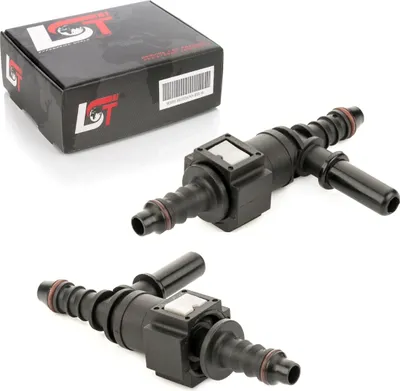 Produktbild von 2x Kraftstoffleitung Schnellkupplung Set T-Stück mit Gegenstück 7,89 - 8 mm
