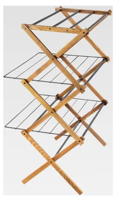 Produktbild von Ausziehbarer Wäscheständer - Wäscheleine für Balkon und Wand - Wandtrockner - Wäsche trocknen im Badezimmer