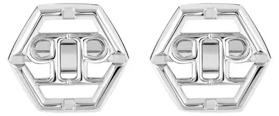 Produktbild von Philipp Plein Manschettenknöpfe Plein Icon Silberfarben PJ9AA10CU