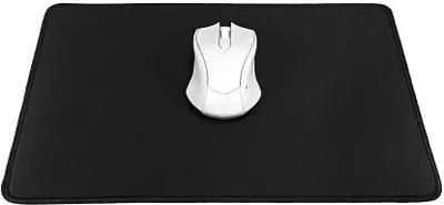 Obrázek produktu pro Podložka pod myš 350x250x3mm / černá / černé lemování