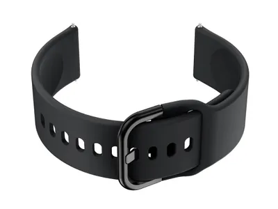 Immagine prodotto di Cinturino in gomma per smartwatch U01 - nero/nero - 20 mm