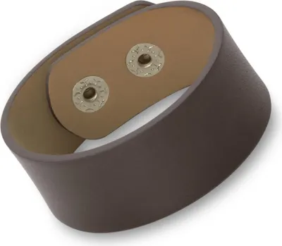 Produktbild von Dunkelbraunes Armband Echtleder LB0385