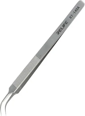 Immagine prodotto di Pinzette di precisione RELIFE in acciaio inossidabile, antimagnetiche con punta fine IS (RT-14SA)