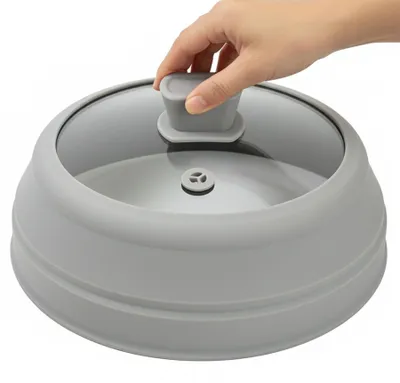 Immagine prodotto di Coperchio antischizzo per microonde in vetro temperato e silicone