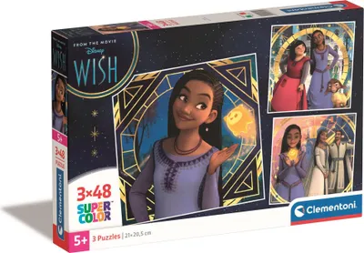 Produktbild von Clementoni Supercolor Disney Wish, 48 Stück(e), Cartoons, 5 Jahr(e)