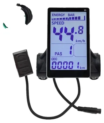 Immagine prodotto di Display LCD, compatibilità con biciclette elettriche, monitoraggio della velocità, colore nero