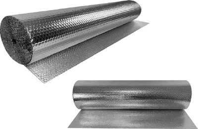 Produktbild von JOIEYOU Izolační fólie Izolační fólie 1x30m Termoizolační fólie Reflexní fólie Izolace topení 3-4mm Dvojitá hliníková izolační fólie Reflexní fólie pro radiátory Podlaha Stěna Střecha Okno