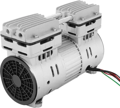 Image de Compresseur d'air sans huile - 750 W 220 V 1 CV - 125 l/min - 1400 tr/min - Protection thermique intégrée - Aluminium - CE