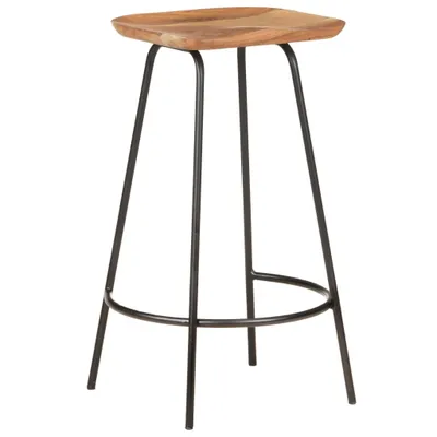 Image de vidaXL Tabouret de bar 4 pcs. bois massif acacia