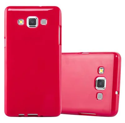 Produktbild von Cadorabo Schutzhülle für Samsung Galaxy A5 2015 Hülle in Rot TPU Etui Hülle Case Cover