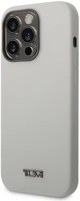 Immagine prodotto di Tumi Cover posteriore per iPhone 14 Pro in silicone MagSafe, grigio