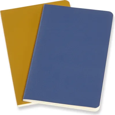 Obrázok produktu pre Zošity Moleskine Volant - mäkké dosky S, linajkované, 2 ks, modrý/ žltý