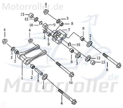 Produktbild von Wippe B Kreidler Supermoto 50 DD Motorrad 733176