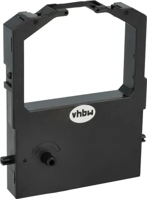 Produktbild von vhbw Farbband Schriftband kompatibel mit Epson Actionprinter 2250, 3000, 3250 Nadeldrucker, Bondrucker - Schwarz