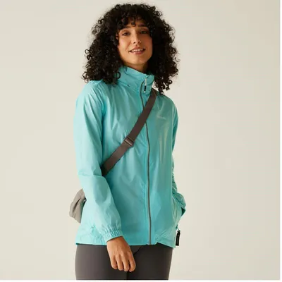 Immagine prodotto di Regatta Corinne IV Giacca da pioggia donna impermeabile con cappuccio, Colore:Blu Aruba, Taglia:36