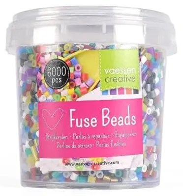 Image de Vaessen Creative | Perles à repasser 6000 pièces paillettes or