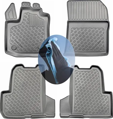 Produktbild von Z510525 TPE-Gummifußmatten kompatibel mit  Dacia  Lodgy   Van Kombi 5-türer 2012- 5Sitze