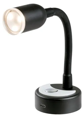 Image de Projecteur LED articulé noir 240 mm Osculati 13.867.36