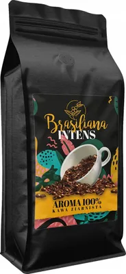 Immagine prodotto di Chicchi di caffè 1 kg, Brasile, appena tostati, 100% aromatici, forti per macchine da caffè espresso