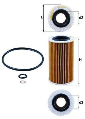 Zdjęcie produktu dla Filtr oleju KNECHT OX 384D