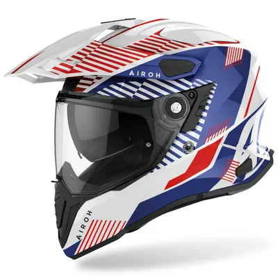 Obrázok produktu pre Motokrosová prilba Airoh Commander Boost, biela/modrá/červená, XS (53/54)