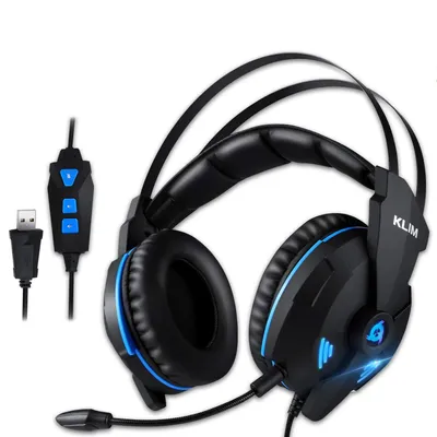 Produktbild von KLIM Impact V2, Kabelgebunden, Gaming, 370 g, Kopfhörer, Schwarz
