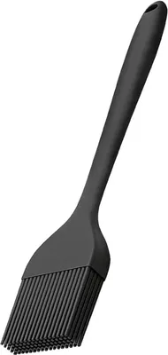 Produktbild von 1 Stücke Backpinsel Silikon, Schwarz Silikonpinsel, Backpinsel Spülmaschinenfest, Küchenpinsel für Backen, Kochen, Grillen