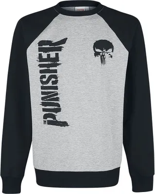 Produktbild von Marvel Comics Sweatshirt - Punisher Logo (grau) M