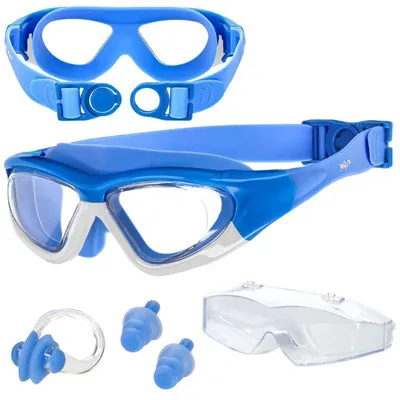 Produktbild von Schwimmbrille für Kinder für den Pool, beschlagfrei - blau OK02