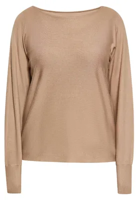 Zdjęcie produktu dla Sweter damski AODA – kolor taupe, rozmiar L