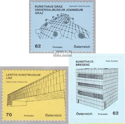 Produktbild von Briefmarken Österreich 2012 Mi 2978-2979,2980 (kompl.Ausg.) gestempelt Kunsthäuser