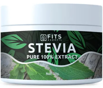 Obrázok produktu pre Čistý extrakt stevie v prášku, 100%, 50 g