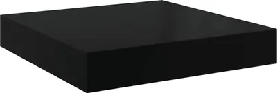 Obrázok produktu pre vidaXL Plávajúca polica čierna s vysokým leskom 23x23,5x3,8 cm MDF