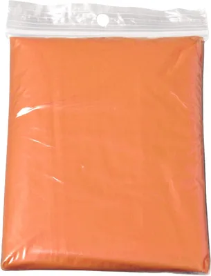 Immagine prodotto di 10 mantelli impermeabili con cappuccio, adatti a uomini, donne e bambini, colore arancione