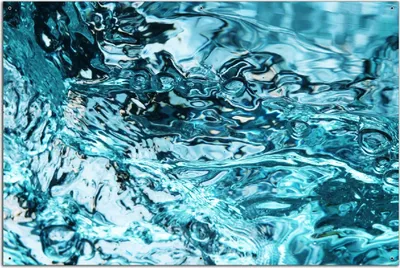 Produktbild von Wallario Outdoor-Poster für Garten oder Balkon, Motiv Frisches blaues Wasser in Aufruhr, in ca. 61 x 91,50 cm