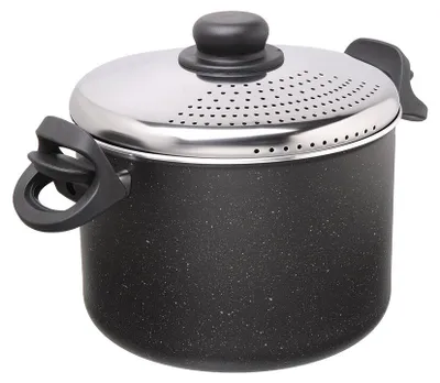 Obrázok produktu pre Moneta Etnea, 4 L, Kolo, Hliník, Čierna, Hliník, Artech Stone, Keramický, Plyn, Halogén, Uzavretá doska
