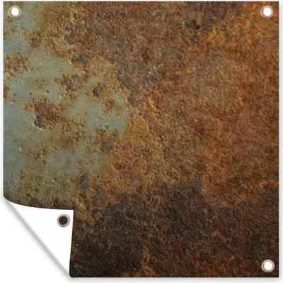 Obrázek produktu pro MuchoWow® Zahradní plakáty - Rust - Wall - Black - 200x200 cm - Zahradní dekorace
