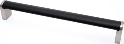 Produktbild von Möbelgriff BA 192mm Küchengriff Zweifarbig Schwarz & Edelstahloptik