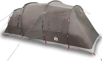 Produktbild von vidaXL Tunnel-Familienzelt 6 Personen Braun Wasserdicht